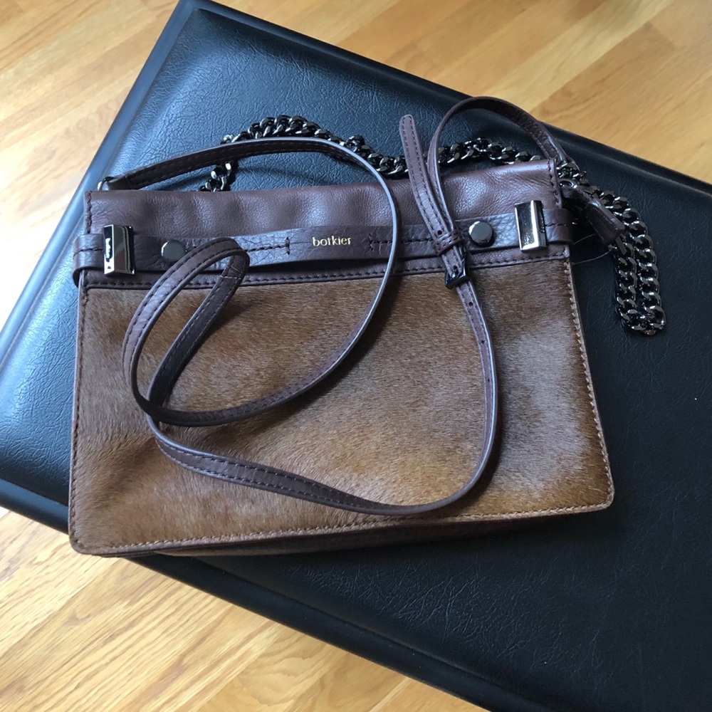 🤎Botkier Crossbody Leather/Calf Hair NWOT